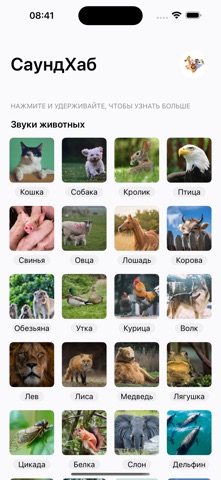 Скриншот Звуки животных и природы 1